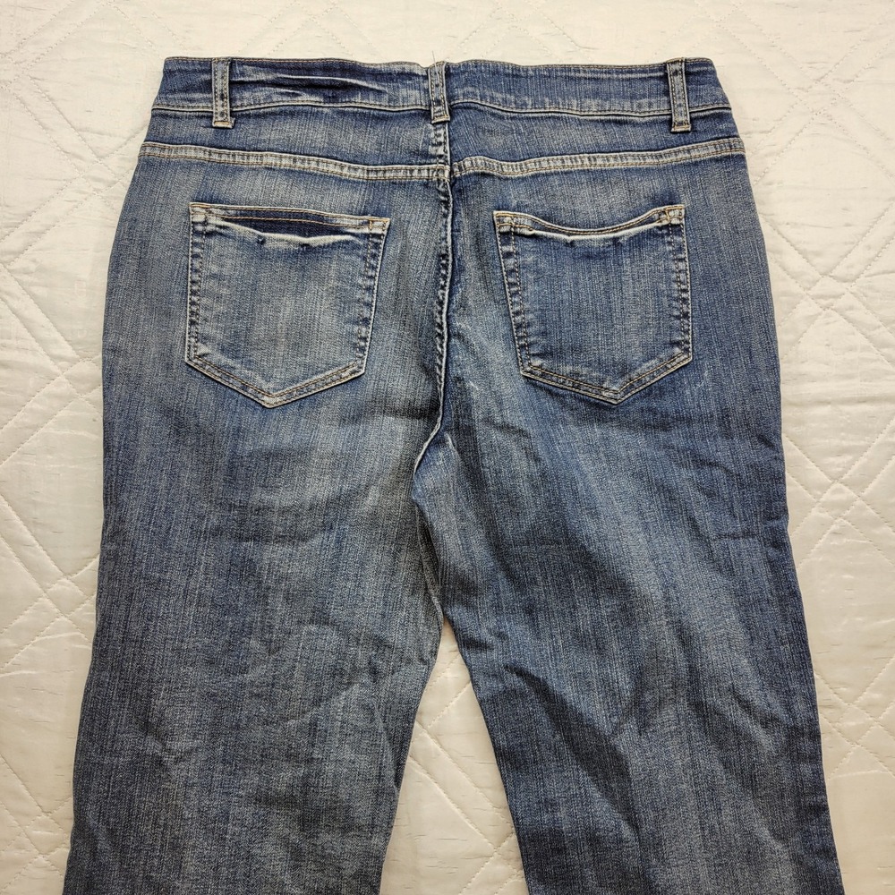 Flawless flare leg blue jeans size juniors 15 - Picture 6 of 6
